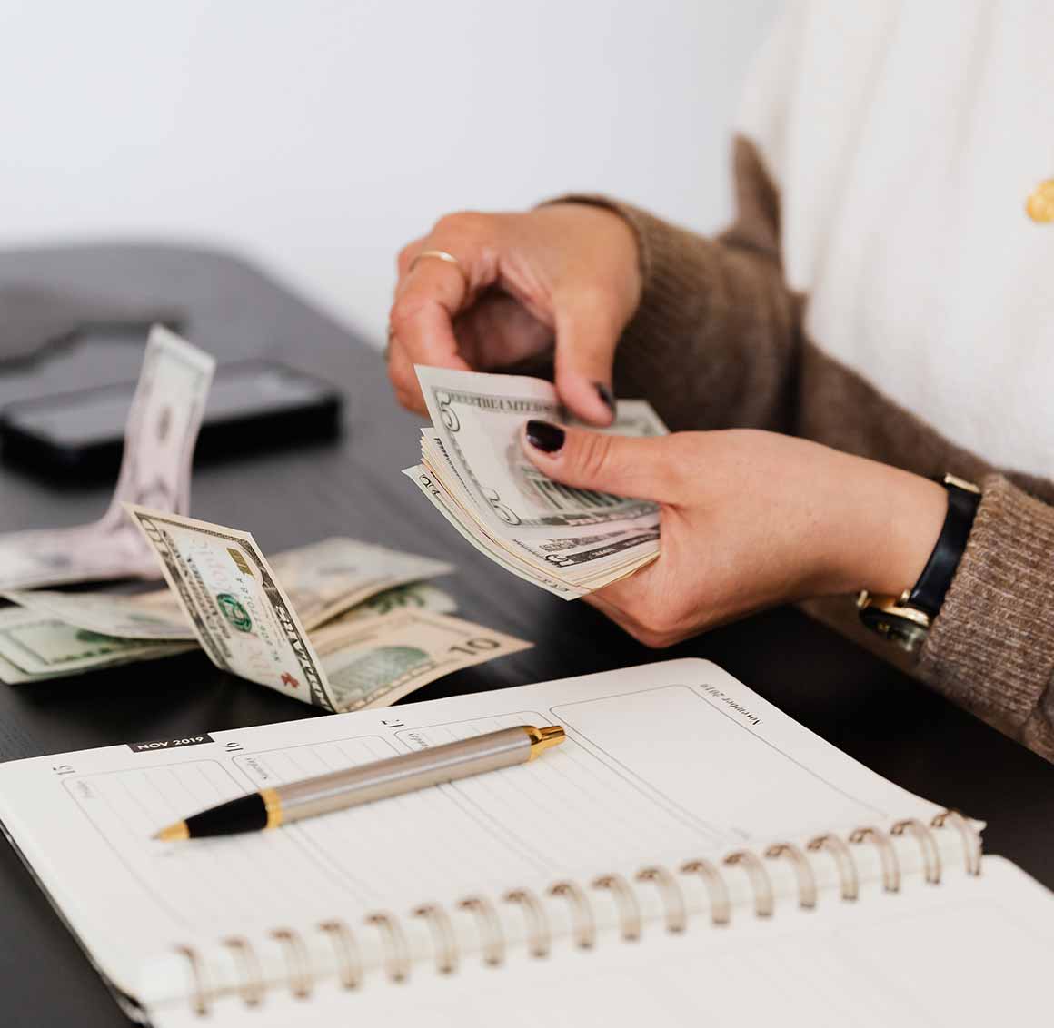 Service Portfolio Counting cash